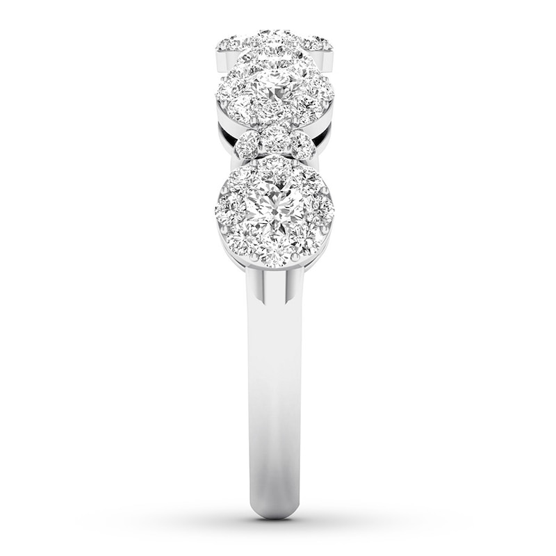 Main Image 3 of Diamond Anniversary Band 3/4 ct tw Round-cut 14K White Gold