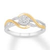 Thumbnail Image 0 of Diamond Ring 1/8 ct tw Round Sterling Silver/10K Yellow Gold