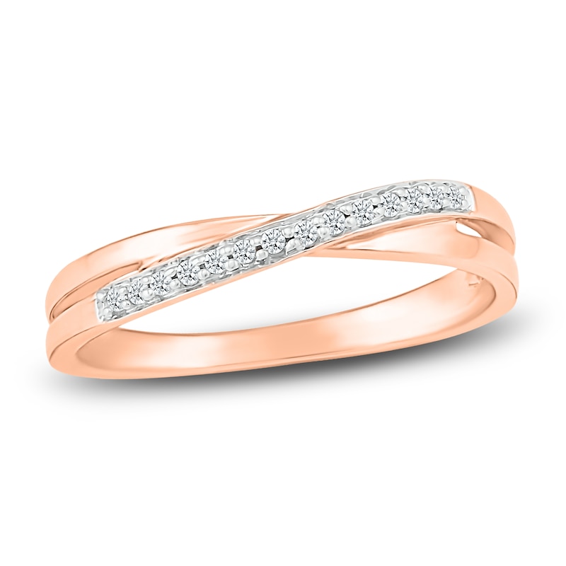 Main Image 1 of Diamond Ring 1/15 ct tw Round 10K Rose Gold