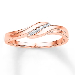 Diamond Ring 1/20 ct tw Round 10K Rose Gold