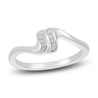 Promise Ring Diamond Accent Sterling Silver