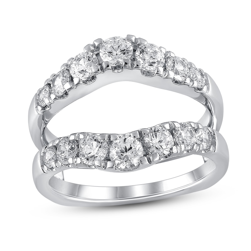 Diamond Insert Ring 1-1/2 ct tw Ideal-cut 18K White Gold | Jared