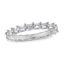 Diamond Eternity Band 2 ct tw Emerald-cut 14K White Gold