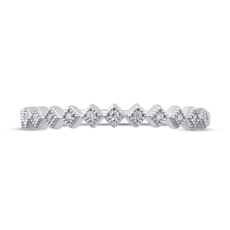 Diamond Stackable Ring 1/20 ct tw Round 10K White Gold