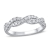 Thumbnail Image 1 of Diamond Anniversary Ring 1/2 ct tw Round 10K White Gold