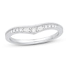 Thumbnail Image 1 of Diamond Enhancer Ring 1/8 ct tw Round/Baguette 14K White Gold