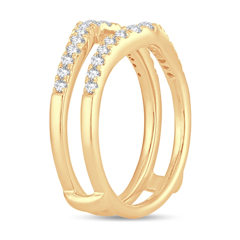 Diamond Enhancer Ring 1/2 ct tw Round 14K Yellow Gold