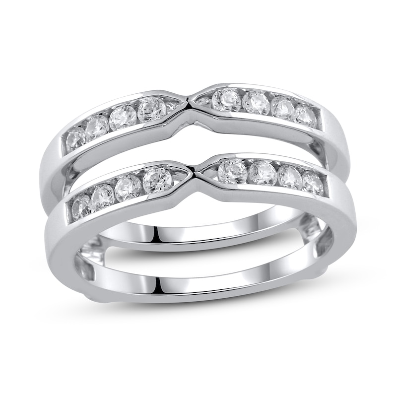 Main Image 1 of Diamond Enhancer Ring 1/2 ct tw Round 14K White Gold