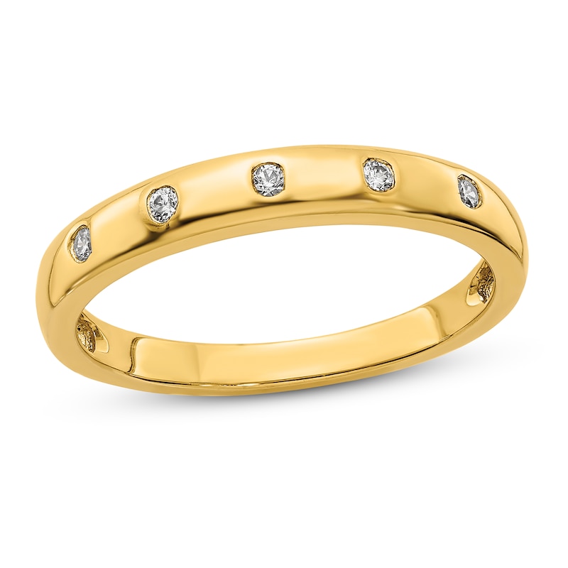 5-stone Diamond Ring 1/20 ct tw Round 14K Yellow Gold