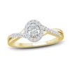 Thumbnail Image 0 of Diamond Ring 3/8 ct tw Oval/Round 10K Yellow Gold