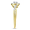 Thumbnail Image 2 of Diamond Ring 3/8 ct tw Oval/Round 10K Yellow Gold