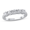 Thumbnail Image 0 of Lab-Created Diamond Wedding Band 1 ct tw Round 14K White Gold