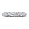 Thumbnail Image 2 of Lab-Created Diamond Wedding Band 1 ct tw Round 14K White Gold