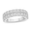 Thumbnail Image 1 of Diamond Double Band Ring 2 ct tw Round 14K White Gold