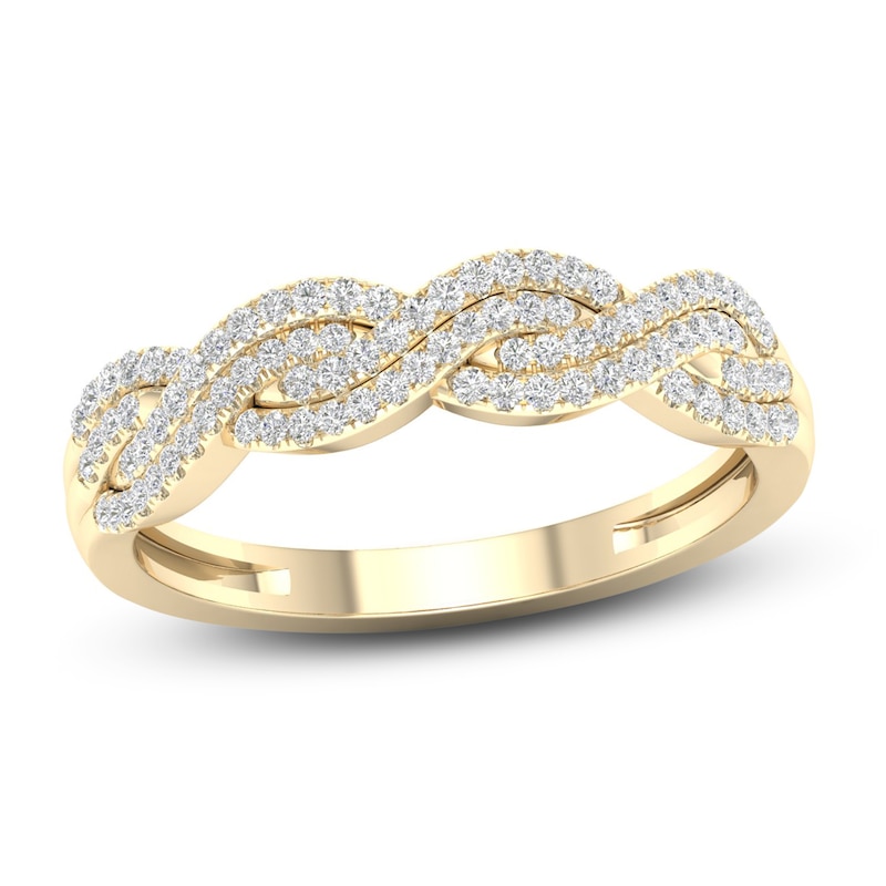 Main Image 1 of Diamond Ring 1/4 ct tw Round 10K Yellow Gold