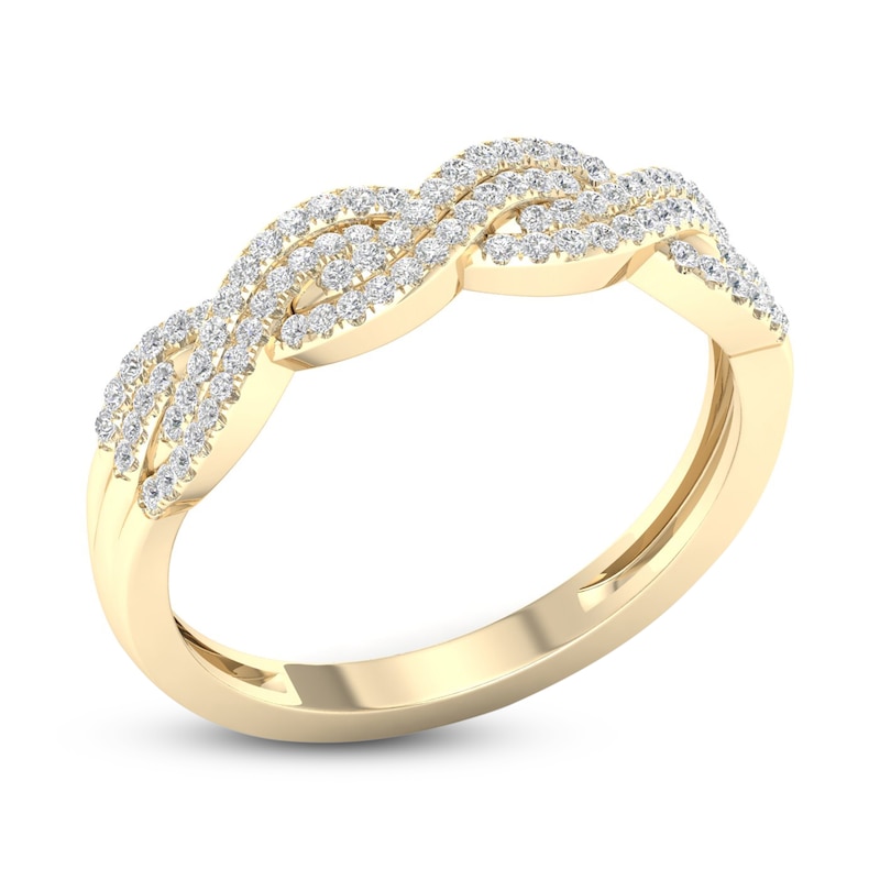 Main Image 2 of Diamond Ring 1/4 ct tw Round 10K Yellow Gold