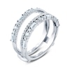 Thumbnail Image 1 of Diamond Anniversary Enhancer Ring 7/8 ct tw Round/Baguette 14K White Gold