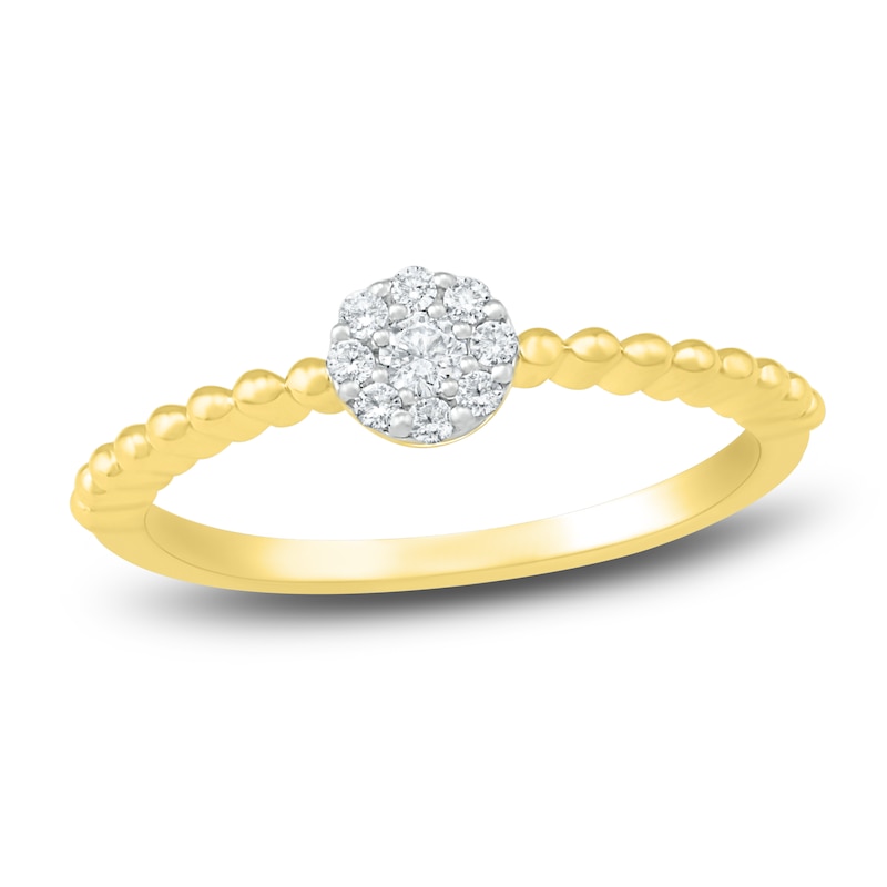 Main Image 1 of Diamond Promise Ring 1/8 ct tw Round 10K Yellow Gold