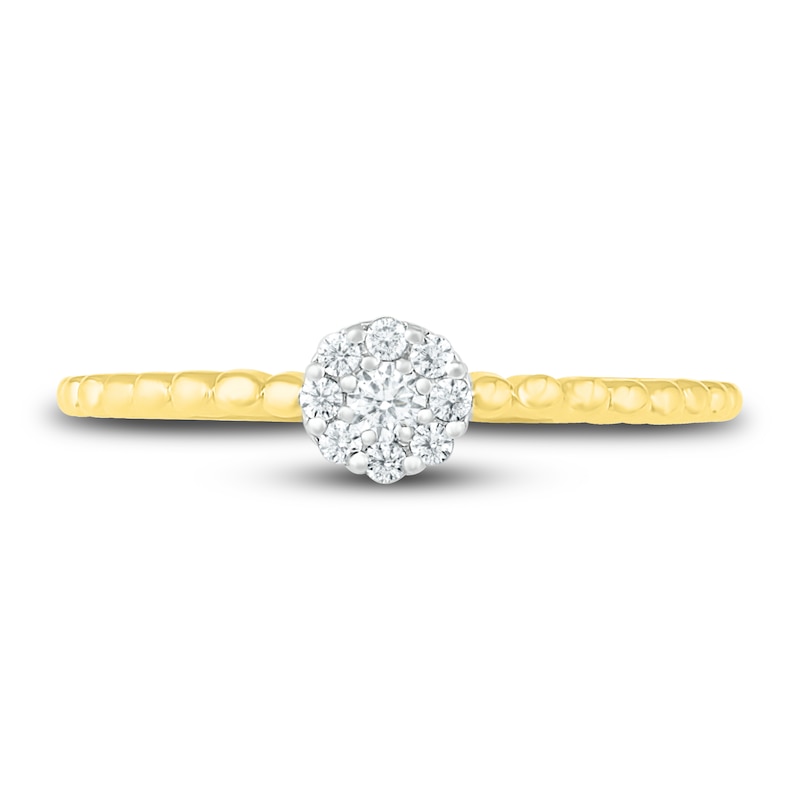 Main Image 2 of Diamond Promise Ring 1/8 ct tw Round 10K Yellow Gold