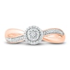 Thumbnail Image 1 of Diamond Promise Ring 1/8 ct tw Round 10K Rose Gold