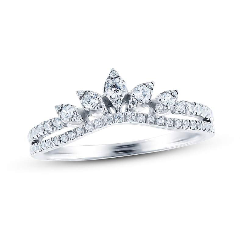 Main Image 1 of Diamond Enhancer Ring 3/8 ct tw Round 14K White Gold