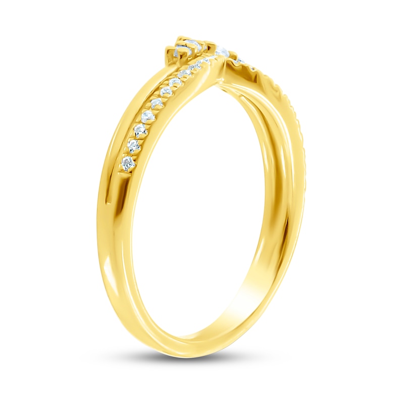 Main Image 2 of Diamond Enhancer Ring 1/5 ct tw Round 14K Yellow Gold