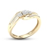 Thumbnail Image 1 of Diamond 3-Stone Ring 1/5 ct tw Round 10K Yellow Gold