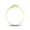 Thumbnail Image 3 of Diamond 3-Stone Ring 1/5 ct tw Round 10K Yellow Gold