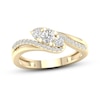 Thumbnail Image 1 of Diamond 3-Stone Ring 1/2 ct tw Round 10K Yellow Gold