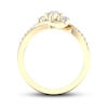 Thumbnail Image 4 of Diamond 3-Stone Ring 1/2 ct tw Round 10K Yellow Gold