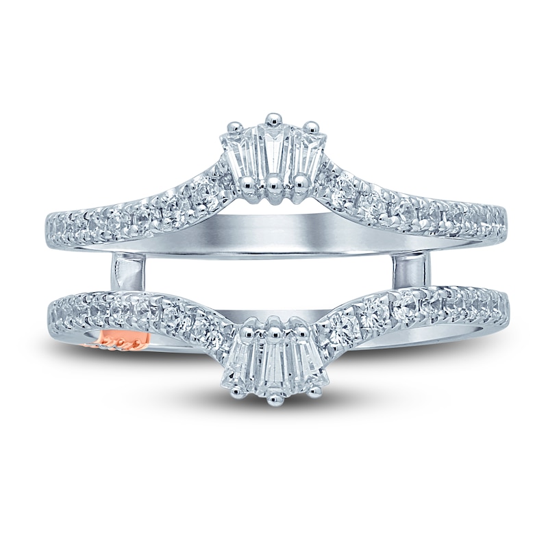 Main Image 3 of Pnina Tornai Diamond Enhancer Ring 5/8 ct tw Baguette/Round 14K White Gold