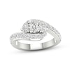 Thumbnail Image 1 of Diamond 3-Stone Ring 1-1/6 ct tw Round 14K White Gold