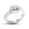 Thumbnail Image 2 of Diamond 3-Stone Ring 1-1/6 ct tw Round 14K White Gold