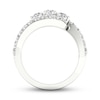 Thumbnail Image 4 of Diamond 3-Stone Ring 1-1/6 ct tw Round 14K White Gold