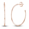 Thumbnail Image 0 of Round Wire Hoop Earrings 14K Rose Gold 25mm