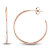 Thumbnail Image 1 of Round Wire Hoop Earrings 14K Rose Gold 25mm