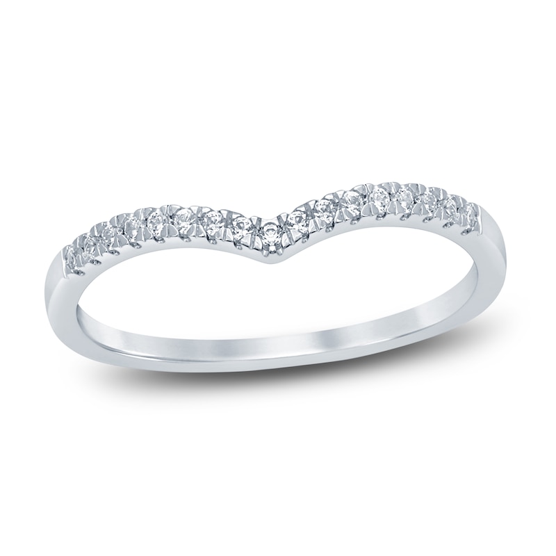 Diamond Contour Anniversary Band 1/ ct tw Round 14K Gold