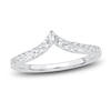 Thumbnail Image 1 of Diamond Chevron Anniversary Band 1/5 ct tw Round 14K White Gold