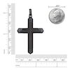 Thumbnail Image 3 of Men's Black Wooden Cross Pendant Necklace Stainless Steel 24&quot;