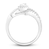 Thumbnail Image 3 of Diamond Ring 1 ct tw Marquise/Round/Baguette 14K White Gold