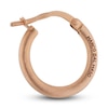 Thumbnail Image 1 of Marco Dal Maso Men's Hoop Mono Earring Sterling Silver/18K Rose Gold-Plated