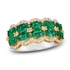 Thumbnail Image 0 of Le Vian Natural Emerald Ring 1/3 ct tw Diamonds Platinum/14K Two-Tone Gold