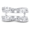 Thumbnail Image 3 of Diamond Enhancer Ring 1 ct tw Round/Baguette 14K White Gold