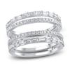 Thumbnail Image 1 of Diamond Enhancer Ring 1 ct tw Round/Baguette 14K White Gold