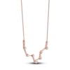 Thumbnail Image 2 of Diamond Pisces Constellation Pendant Necklace 1/6 ct tw Round 14K Rose Gold