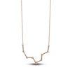 Thumbnail Image 3 of Diamond Pisces Constellation Pendant Necklace 1/6 ct tw Round 14K Rose Gold