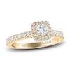 Thumbnail Image 1 of Vera Wang WISH Diamond Engagement Ring 3/4 ct tw Round 14K Yellow Gold