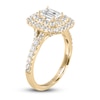 Thumbnail Image 1 of Vera Wang WISH Diamond Engagement Ring 1-5/8 ct tw Emerald/Round 14K Yellow Gold