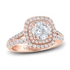 Thumbnail Image 1 of Vera Wang WISH Diamond Engagement Ring 1-1/2 ct tw Round 14K Rose Gold