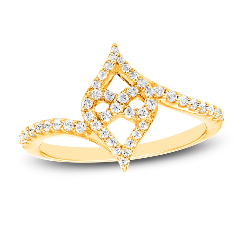 Main Image 1 of Diamond Ring 1/4 ct tw Round 10K Yellow Gold